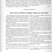 2975 - Page 2572 - Propos du jour. Au sujet des controverses sur la Tuberculose / Satire contre les médecins en Espagne cinquante ans avant Molière