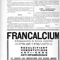 3011 - Page 2608-XLII - Correspondance. Accidents du travail. Accident survenu à un ouvrier travaillant pour un patron autre que son patron habituel / Accident survenu au cours d’un battage