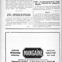 3015 - Page 2612-XLVI - Correspondance. Divers. Application du prélèvement de 10 % à la retraite du combattant / Le prélèvement de 10 % s’applique au traitement des médecins des hôpitaux