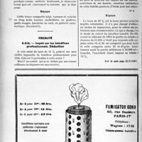 3031 - Page 2624-XIV - Correspondance. Questions médico-militaires. Tenus militaire des médecins de réserve / Fiscalité. impôt sur les bénéfices professionnels. Déduction