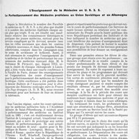 3032 - Page 2625 - Propos du jour. L'Enseignement de la Médecine en U. R. S. S. Le perfectionnement des médecins praticiens en Union Soviétique et en Allemagne [J. Noir]
