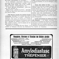 3089 - Page 2678-VIII - Dernières nouvelles. Congrès de chirurgie / XVIIe Réunion annuelle de la société Française d’orthopédie / Tennis Club médical de Paris / Société internationale des médecins des Universités Françaises