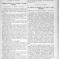 3112 - Page 2701 - Partie scientifique. L’actualité scientifique. Les sociétés savantes. Paris. Académie de médecine. Respiration artificielle par la méthode de Sehæfer complétée, 30-7-1935 / Société de chirurgie. La septicité des poussières de l’air dans les salles d’opérations, 15-5-1935