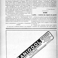 3139 - Page 2728-LIV - Correspondance. Fiscalité. Les brimades et vexations du fisc [Dr Paul Boudin] / Divers. Intérêts des dépôts de garantie