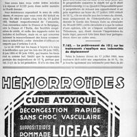 3140 - Page LV-2729 - Correspondance. Divers. Intérêts des dépôts de garantie / Le prélèvement de 10% sur les traitements s’applique aux indemnités de déplacement