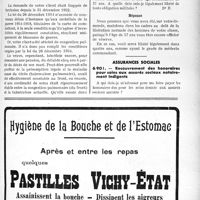 3144 - Page LIX-2733 - Correspondance. Questions médico-militaires. Demande de pension par une veuve / Maintien dans les cadres. Libération / Assurances sociales. Recouvrement des honoraires pour soins aux assurés sociaux notoirement indigents