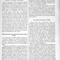 3182 - Page 2765 - Partie scientifique. L’actualité scientifique. La Presse. Psoriasis et bacillémie tuberculeuse [(Revue du Rhumatisme, juin 1935)] / Double stellectomie pour tachycardie sinusale intense rebelle [(La Presse Médicale, 29 juin 1935)] / Les cancers du corps de l’utérus [(Journal de médecine de Bordeaux, 30 juin 1935)]