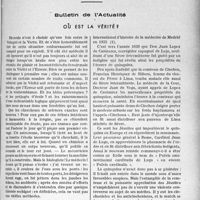 3192 - Page 2775 - Partie professionnelle. Bulletin de l’actualité. Ou est la vérité?