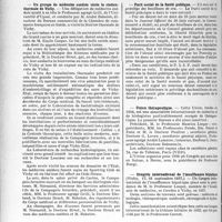 3209 - Page 2792 - Partie professionnelle. Reportage professionnel. Nouvelles et Informations. Un groupe de médecins suédois visite la station thermale de Vichy / Parti social de la santé publique / Union thérapeutique / Congrès international de l’insuffisance hépatique
