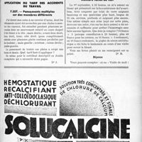3218 - Page LXIII-2801 - Correspondance. Accidents du travail. Accident survenu en transportant une machine à battre / Application du tarif des accidents du travail. Pansements multiples sur des membres différents / Sutures multiples sur un même membre faites de nuit