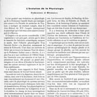 3238 - Page 2817 - Propos du jour. L'évolution de la physiologie. Endocrines et hormones [J. Noir]