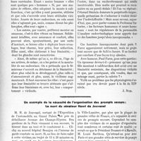 3239 - Page 2818 - Propos du jour. L'évolution de la physiologie. Endocrines et hormones [J. Noir] / Un exemple de la nécessité de l’organisation des prompts secours: la mort du sénateur Henri de Jouvenel