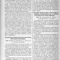 3255 - Page 2832 - Partie scientifique. L'actualité scientifique. Les sociétés savantes. Paris. Société médicale des hôpitaux de Paris. Bradycardie précoce et grave au cours d’une diphtérie écourtée, 31-5-1935 / Un nouveau cas de mort au cours d’une crise d’asthme. Étude anatomo-physiologique, 31-5-1935 / Poliomyélite antérieure aiguë à début méningé diagnostiquée rétrospectivement par la constatation d’une paralysie des muscles abdominaux, 10-5-1935