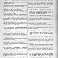 3260 - Page 2837 - Partie scientifique. L'actualité scientifique. Les thèses. Détermination des sexes par la fécondation artificielle, par Dr J. Stern (Librairie Lipschutz, 1935) / Les accidents mortels dus à la chrysothérapie, par Dr Léon Smilovici (Librairie Rodstein, 1935) / Contribution à l’étude des gros reins chez l’enfant, par Dr M. Gerbet (Vigot, 1935) / Contribution à l’étude du chlore dans le diabète, par Dr A. Teustch-Hoeffel (Imprimerie Alsacienne, 1935) / Contribution à l’étude du venin de cobra comme antialgique. Essais de mise au point de la technique des injections, par Dr Jean Boer (Jouve et Cie, éditeur, 1935) / La doctrine uniciste des maladies familiales spino-cérébelleuses, par Dr Guy Labarthe. (Imprimerie J. Bière, Bordeaux, 1935) / Étude sur quarante cas d’acrodynie observés dans la région de Rennes de 1922 à 1935, par Dr Joseph Dupont (Imprimerie de l’Ouest-Eclair, Rennes, 1935)