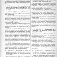 3261 - Page 2838 - Partie scientifique. L'actualité scientifique. Les thèses. Étude sur quarante cas d’acrodynie observés dans la région de Rennes de 1922 à 1935, par Dr Joseph Dupont (Imprimerie de l’Ouest-Eclair, Rennes, 1935) / Les conceptions sur le goitre et le crétinisme de 1850 à 1910, par Dr J. Champault (Les Presses Modernes, Paris, 1935) / L’opérabilité des hernies inguinales au cours de la première année de la vie, par (Librairie Le français, 1935) / De la curabilité des cirrhoses atrophiques de Laënnec, par Dr Noël Martin (Vigot frères, éditeurs, 1935) / La pneumonie chez le nourrisson : son diagnostic, par Dr Jean Crépon (Librairie Marcel Vigné, Paris, 1935) / De l’emploi de l’or en thérapeutique (historique), par Dr R. Cariteau (Imprimerie Mari-La-vit, 1935)