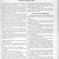 3274 - Page 2851 - Partie professionnelle. Association professionnelle internationale des médecins (A. P. I. M). Compte-rendu succinct de la dixième session du conseil général (Bruxelles-septembre 1935)