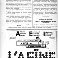 3291 - Page 2866-LX - Correspondance. Questions médico-militaires. Radiation des cadres / Assurances sociales. Assurance sociale agricole facultative