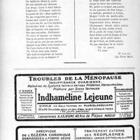 3297 - Page 2872-LXVI - Correspondance. Souvenirs d’un médecin de campagne. Le Pouls et le médecin. Fable