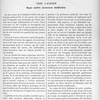 3314 - Page 2885 - Propos du jour. Vers l'avenir. Pour notre jeunesse médicale [J. Noir]