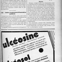 3360 - Page LVII-2931 - Correspondance. Accidents. Accident du travail causé par un tiers / Action en payement d’honoraires accidents