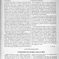 3379 - Page 2946 - Propos du jour. La médecine « Préventive » en Belgique [J. Noir] / L’organisation des prompts secours à Paris