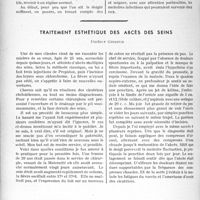3383 - Page 2950 - Partie scientifique. Travaux originaux. Traitement esthétique des abcès des seins, Docteur Gingold