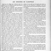 3402 - Page 2967 - Partie professionnelle. Bulletin de l'Actualité. Les cessions de clientèles