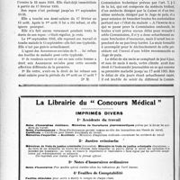 3435 - Page 2998-LXIV - Correspondance. Assurances sociales. Droit aux prestations de l'assurance — maternité / Contestation sur l’état de l’assuré social ; recours à la Commission technique