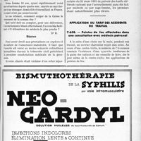 3436 - Page LXV-2999 - Correspondance. Assurances sociales. Contestation sur l’état de l’assuré social ; recours à la Commission technique / Droit aux prestations de l'assurance — maternité / Application du tarif des accidents du travail. Pointes de feu effectuées dans une consultation avec médecin patronal