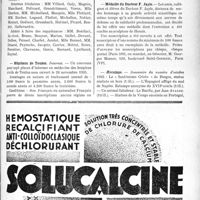 3448 - Page IX-3007 - Dernières nouvelles. Médaillon du Professeur A. Chauffard / Hôpitaux de Lyon / Hôpitaux de Toulon / Hôpital communal de Neuilly-sur-Seine / Médaille du Docteur F. Jayle / Aesculape