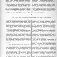 3465 - Page 3024 - Partie scientifique. Travaux originaux. Ce que pratiquement le médecin doit savoir de…. La glycémie comparée à la glycosurie pour le traitement du diabète, d'après le Professeur F. Rathery. La glycémie n’a de loin pas la valeur de la glycosurie dans la conduite générale du traitement / Seul l’état de la glycosurie doit servir de base pour le traitement