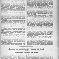 3496 - Page 3055 - Partie professionnelle. Faculté de médecine de Paris. Enseignement et actes de la faculté / Hôpitaux de l'assistance publique de Paris. Enseignement, concours, avis divers