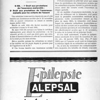 3501 - Page 3060-LVIII - Correspondance. Assurances sociales. Défaut d’affiliation aux assurances sociales / Droit aux prestations de l’assurance-maternité Droit aux prestations de l’assurance-maladie pour les enfants de l’assuré