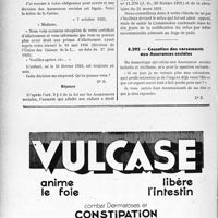 3571 - Page 3126-LVI - Correspondance. Assurances sociales. Cumul d’une pension militaire et d’une pension d’invalidité / Droit aux primes d’allaitement / Cessation des versements aux Assurances sociales