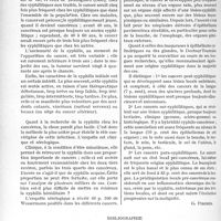 3631 - Page 3170 - Partie scientifique. Pour éviter le cancer. Le rôle prépondérant de la syphilis dans la constitution de l’état précancéreux / Bibliographie