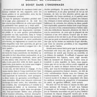 3702 - Page 3229 - Partie professionnelle. Bulletin de l’Actualité. Le doigt dans l’engrenage