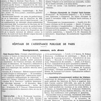 3720 - Page 3247 - Partie professionnelle. Faculté de médecine de Paris. Enseignement et actes de la Faculté / Hôpitaux de l'assistance publique de Paris. Enseignement, concours, avis divers