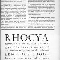 3744 - Page IX-3267 - Dernières nouvelles. Association internationale des médecins radiesthésistes / Hôpitaux de Bordeaux / Hôpitaux de Nancy / Sanatorium de l’Institut d’actinologie, à Vallauris / Sanatorium départemental de Colmar