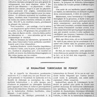 3761 - Page 3284 - Partie scientifique. Travaux originaux. Un examen de pratique courante : le diagnostic biologique de la grossesse, Par R. Fasquelle Saint-Yves Ménard / Le rhumatisme tuberculeux de poncet