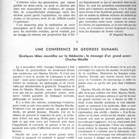 3773 - Page 3296 - Partie professionnelle. Bulletin de l’Actualité. La montée des jeunes / Une conférence de Georges Duhamel. Quelques idées nouvelles sur la Médecine; le message d’un grand savant Charles Nicolle