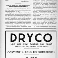 3803 - Page 3326-LXIV - Correspondance. Questions diverses. Dispensaires de Croix-Rouge et subventions départementales / Peut-on se garantir à 45 ans contre les risques maladies et accidents ?