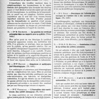 3841 - Page 3360 - Partie scientifique. L’Actualité scientifique. Les Thèses. Médecine légale des traumatismes de la région frontale, par Dr G. Hessemann, (Th. 1935) / La question du certificat prénuptial dans ses rapports avec la syphilis, par Dr M. Gebuhrer (Thèse 1935) / Amauroses et amblyopies poste-hémorragiques, par Dr P. Drevon (Th. 1935) / L’énervation sinu-carotidienne. Son intérêt chirurgical. (Th. 1935) / Persistance de l’infection gonococcique de l’urèthre due à des cavernes prostatiques, par Dr J. Petit, (Th. 1935) / Contribution à l’étude de la section des artères coronaires, par Dr M. -P. -R. Mouton / L'œil et la conduite des automobiles, par Dr P. Mourgues, (Th. 1935)