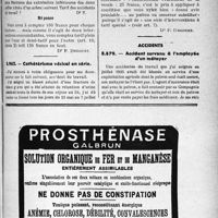 3866 - Page LV-3385 - Correspondance. Application du tarif des accidents du travail. Opérations concomitantes / Cathétérisme vésical en série / Accidents. Accident survenu à l’employée d’un métayer