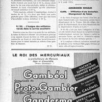 3871 - Page 3390-LX - Correspondance. Questions médico-militaires. Droit aux soins gratuits / L’insigne des militaires versés dans le service auxiliaire / Assurances sociales. Affiliation d’une domestique. Changement de Caisse
