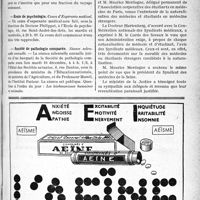 3888 - Page IX-3403 - Dernières Nouvelles. Voyage médical de Noël sur la côte d’Azur / Ecole de psychologie / Société de pathologie comparée / Les médecins et les étudiants en médecine chez le Garde des Sceaux