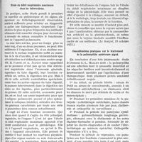 3908 - Page 3423 - Partie scientifique. L’Actualité scientifique. La Presse. Étude du débit respiratoire maximum chez les tuberculeux [(Le Scalpel, 19 octobre 1935)] / Considérations pratiques sur le traitement de la poliomyélite antérieure aiguë [(La Pratique méd. Française, septembre 1935, A et B)]
