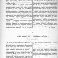 3919 - Page 3434 - Partie professionnelle. Bulletin de l’Actualité. L’orateur / Dîner annuel du « concours médical »