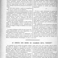 3975 - Page 3482 - Partie scientifique. Travaux originaux. Intoxication par le gas-oil, chez un conducteur de moteur diesel, Par MM. Pierre Oury, Laroderie et Bouchara / Le grisou des mines de charbon est-il toxique?
