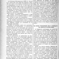 4001 - Page 3496 - Partie scientifique. L'actualité scientifique. La Presse. Des corps étrangers d’origine dentaire dans l’œsophage et les voies aériennes [(La Revue Odontologique, sept. -oct. 1935)] / Carence maternelle et carence fœtale [(La Presse Médicale, 11 octobre 1935)] / Le collapsus cardiaque chez les diabétiques [(Gaz. Méd. de France et des Pays de Langue fr, 15 oct, 1935)] / Les erreurs d’interprétation dans le radiodiagnostic des calculs de la vésicule biliaire [(L’Union médicale du Canada. septembre 1935)]