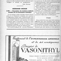 4037 - Page 3516-L - Correspondance. Questions diverses. Abus hospitalisation / Assurances sociales. Honoraires du troisième médecin membre de la Commission technique